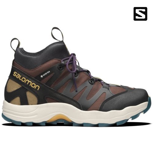 Black / Chocolate / Turquoise Salomon Xa Pro 1 Mid GTX Women's Sneakers | IE EV1972